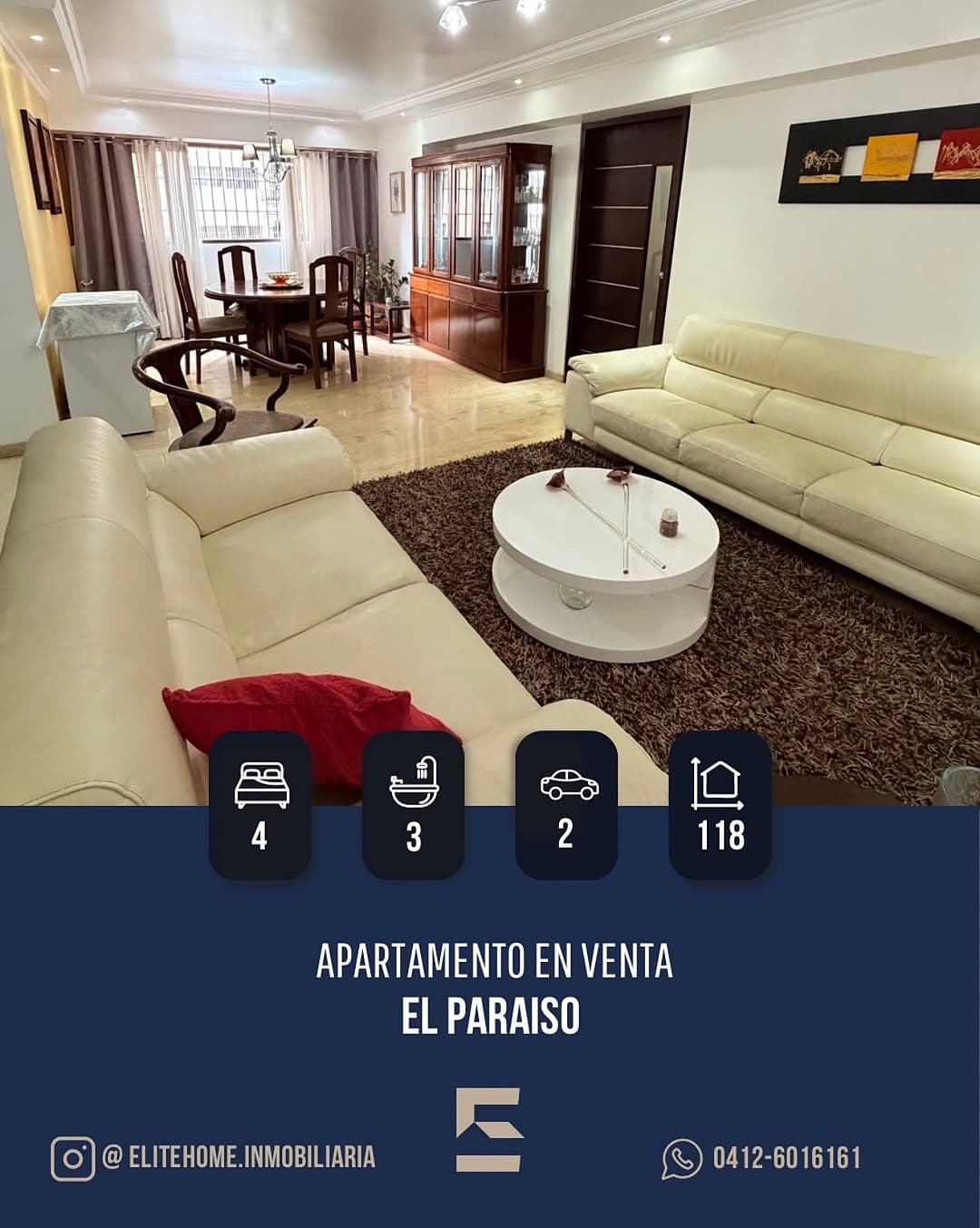 Apartamento 4 hab en venta, El Paraíso, Caracas - imagen 1