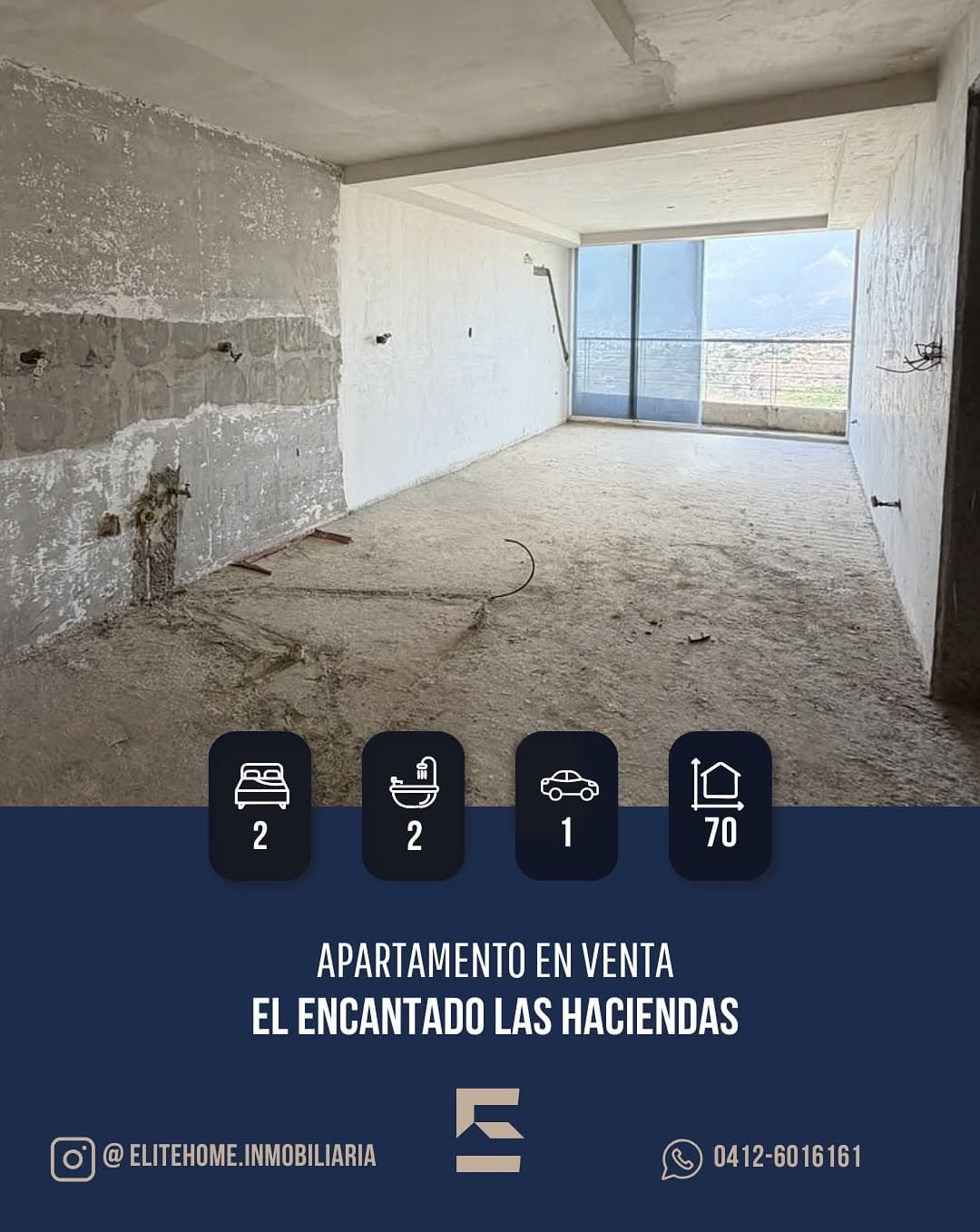 Apartamento en venta El Encantado Las Haciendas, 70 m² - imagen 1